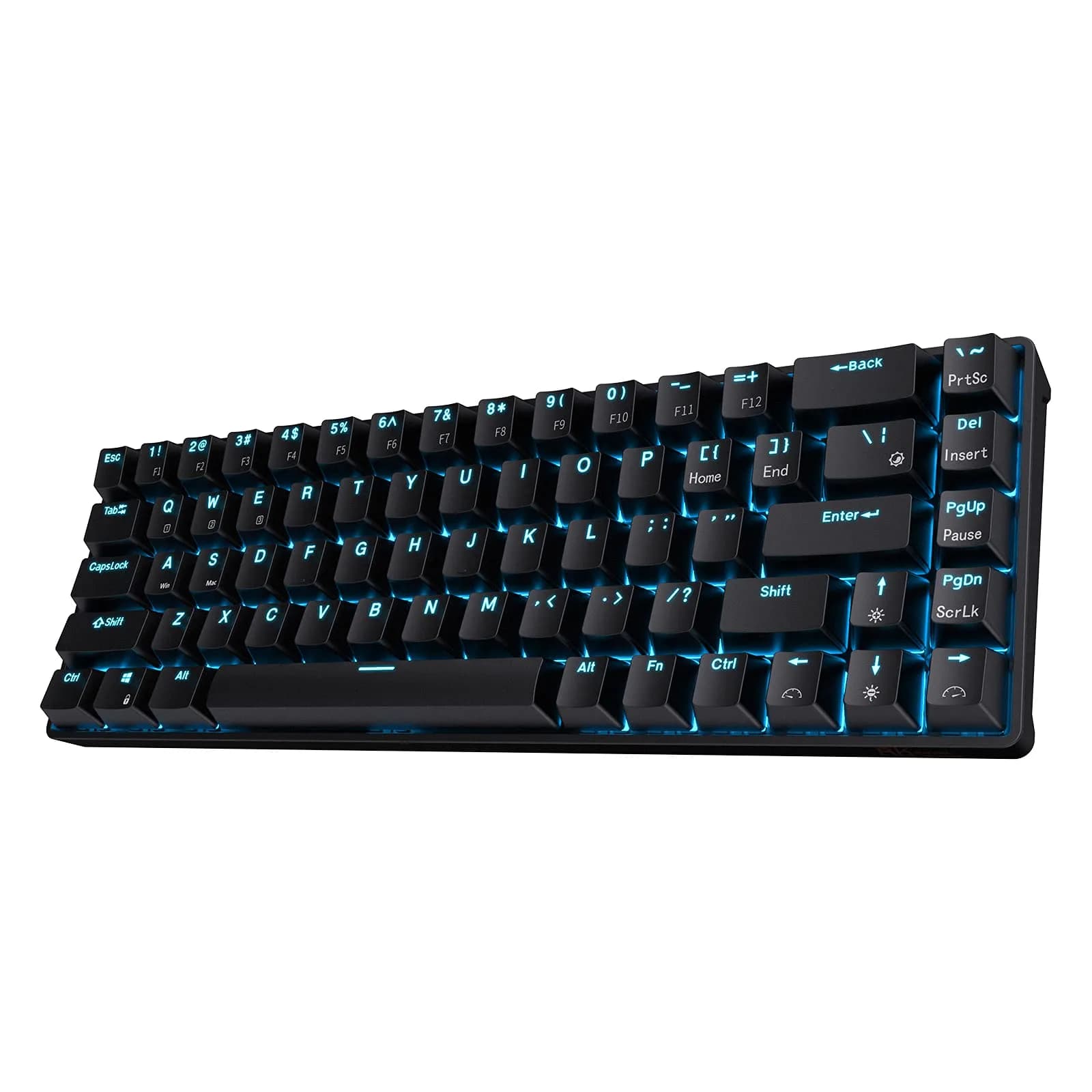 RK ROYAL KLUDGE RK68 Wireless Mechanical Keyboard 65% Compact Bluetooth Gaming Keyboard with Red Switches — Black