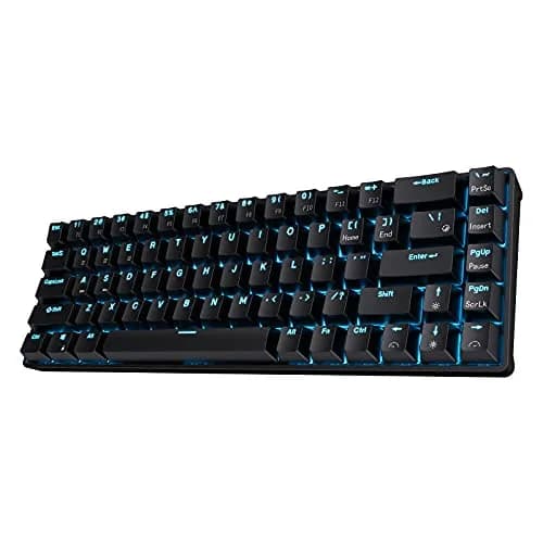 RK ROYAL KLUDGE RK68 Wireless Mechanical Keyboard 65% Compact Bluetooth Gaming Keyboard with Red Switches thumbnail 1