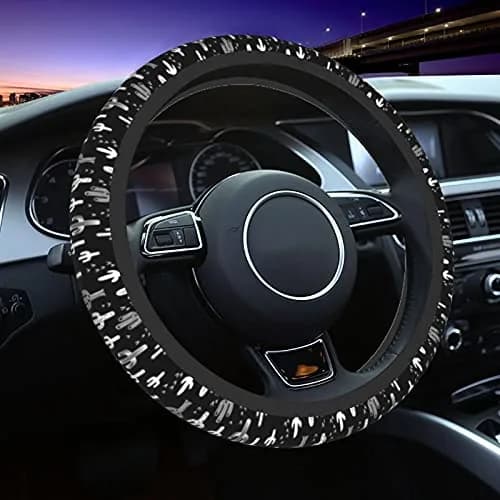 KUOAICY Fun Western Cactus Steering Wheel Cover 15 in | Breathable Neoprene, Universal Fit thumbnail 7