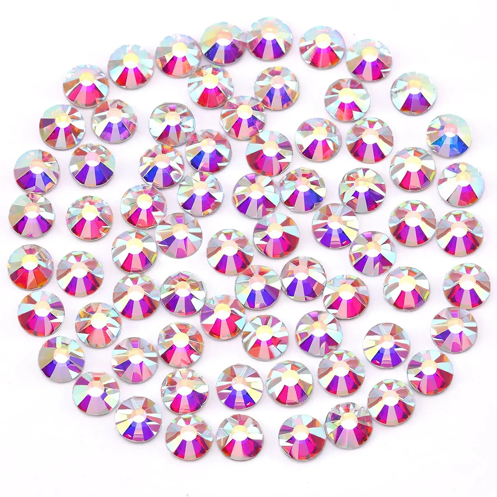 Novani Glass Crystal Rhinestones SS16 (3.8-4.0mm) 1440pcs | Flatback Round Gems for Nail Art, Crafts, Makeup, DIY Decoration - main product image