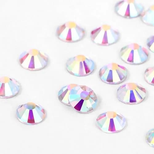 novani Crystal AB Rhinestones SS10 (1440pcs, 2.7-2.9mm) Glass Flatback Round Gems | Non-Hotfix for Nail Art & Crafts thumbnail 4