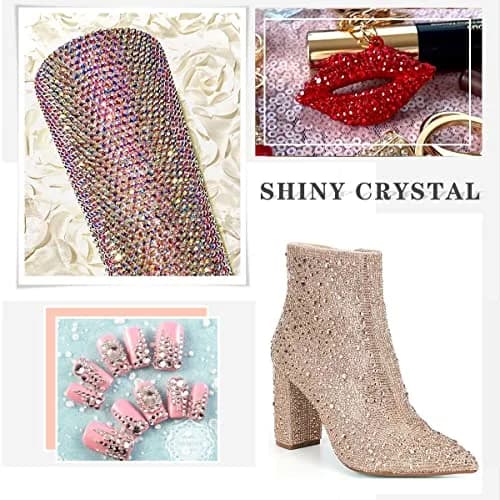 novani Crystal AB Rhinestones SS10 (1440pcs, 2.7-2.9mm) Glass Flatback Round Gems | Non-Hotfix for Nail Art & Crafts thumbnail 8