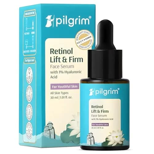 Pilgrim Retinol 0.5% Serum with 1% Hyaluronic Acid 30ml (1.01 Fl Oz) | Anti-Aging Face Serum for Wrinkles & Fine Lines thumbnail 1