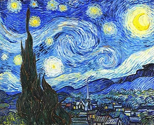 Meecaa Paint by Numbers Starry Sky Kit for Adults 16x20 inch | Beginner DIY Oil Painting thumbnail 1