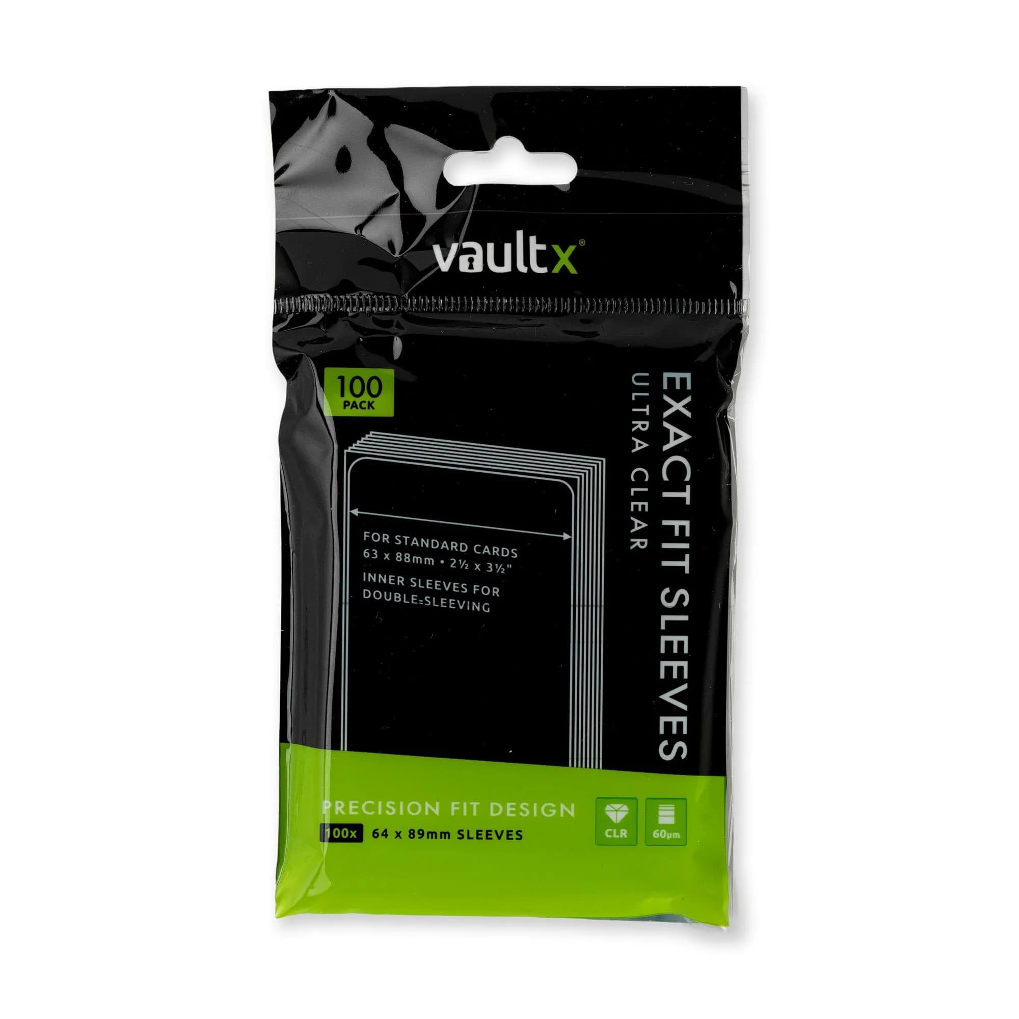 Vault X Exact Fit Inner Sleeves 500 Pack Clear for Trading Cards | Snug, Archival Safe & Premium Protection — Clear