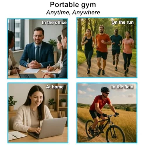 eAnjoy EMS Muscle Stimulator Belt with 12 Modes & 19 Intensity Levels | Portable Abdominal Toning Equipment thumbnail 6