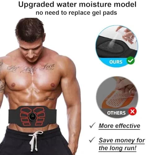 eAnjoy EMS Muscle Stimulator Belt with 12 Modes & 19 Intensity Levels | Portable Abdominal Toning Equipment thumbnail 3