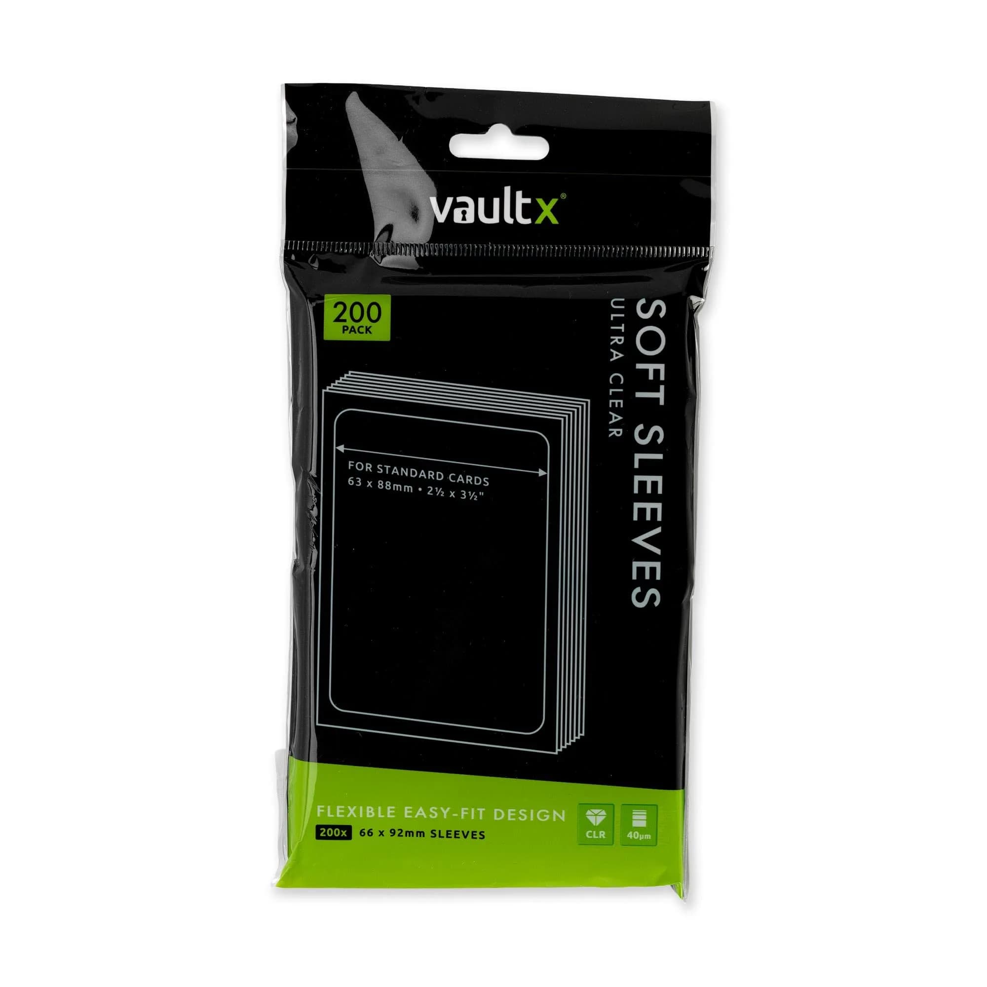 Vault X Soft Penny Sleeves (200 Pack) Clear | Acid-Free Polypropylene for Trading Cards — Clear