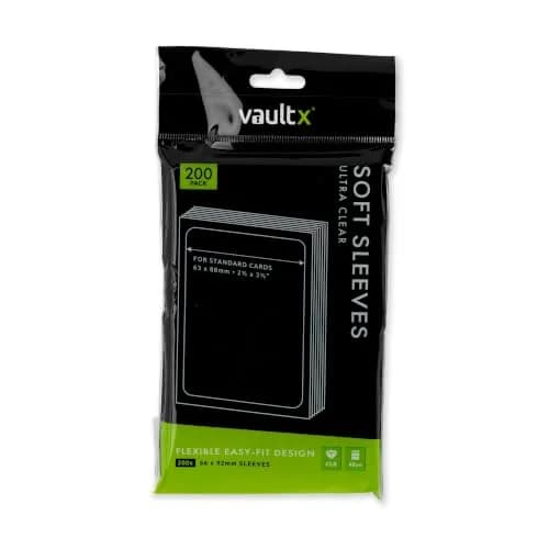 Vault X Soft Penny Sleeves (200 Pack) Clear | Acid-Free Polypropylene for Trading Cards thumbnail 1
