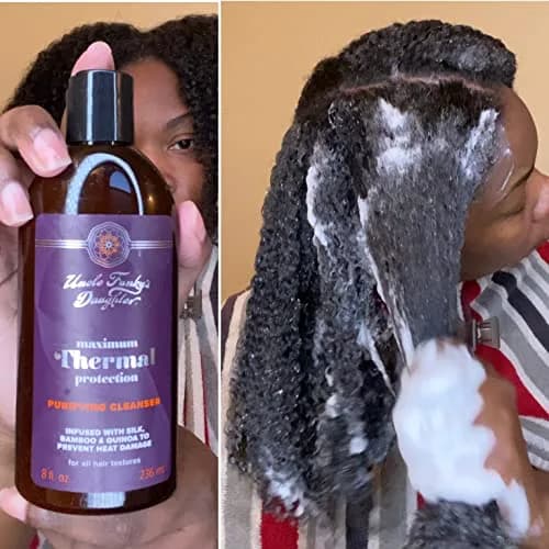 Uncle Funky's Daughter Maximum Thermal Protection Purifying Cleanser 237ml (8 Fl Oz) | Clarifies Hair for Heat Styling thumbnail 4