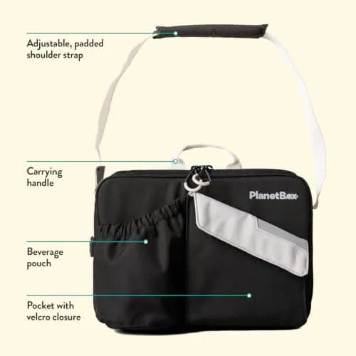 PlanetBox Insulated Lunch Bag, Black Currant Edition | Durable & BPA-Free, Easy to Clean (70-120 chars) thumbnail 6
