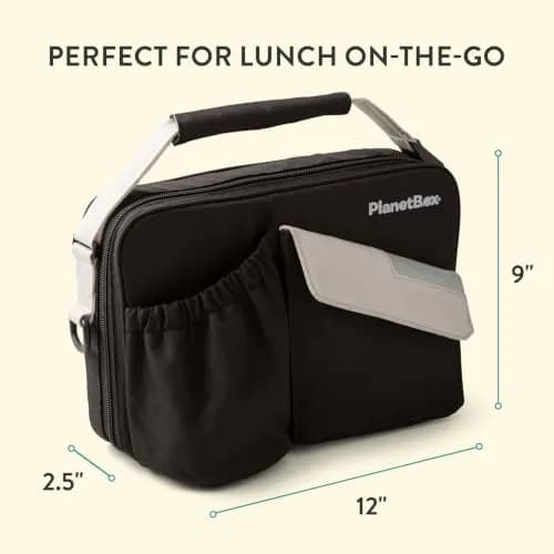 PlanetBox Insulated Lunch Bag, Black Currant Edition | Durable & BPA-Free, Easy to Clean (70-120 chars) thumbnail 3