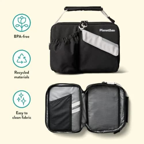 PlanetBox Insulated Lunch Bag, Black Currant Edition | Durable & BPA-Free, Easy to Clean (70-120 chars) thumbnail 4