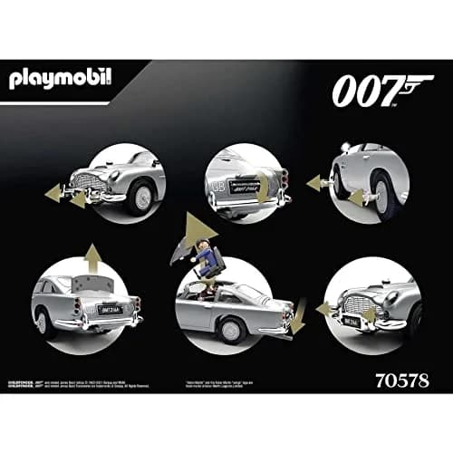 Playmobil James Bond Aston Martin DB5 – Goldfinger Edition | Iconic 007 Car with Secret Functions (70-120 chars) thumbnail 5