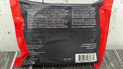 Anthony Glycolic Exfoliating & Resurfacing Wipes – Men’s Cleansing Face Cloths for Brightening & Pore Refining, 30 Sheets thumbnail 8