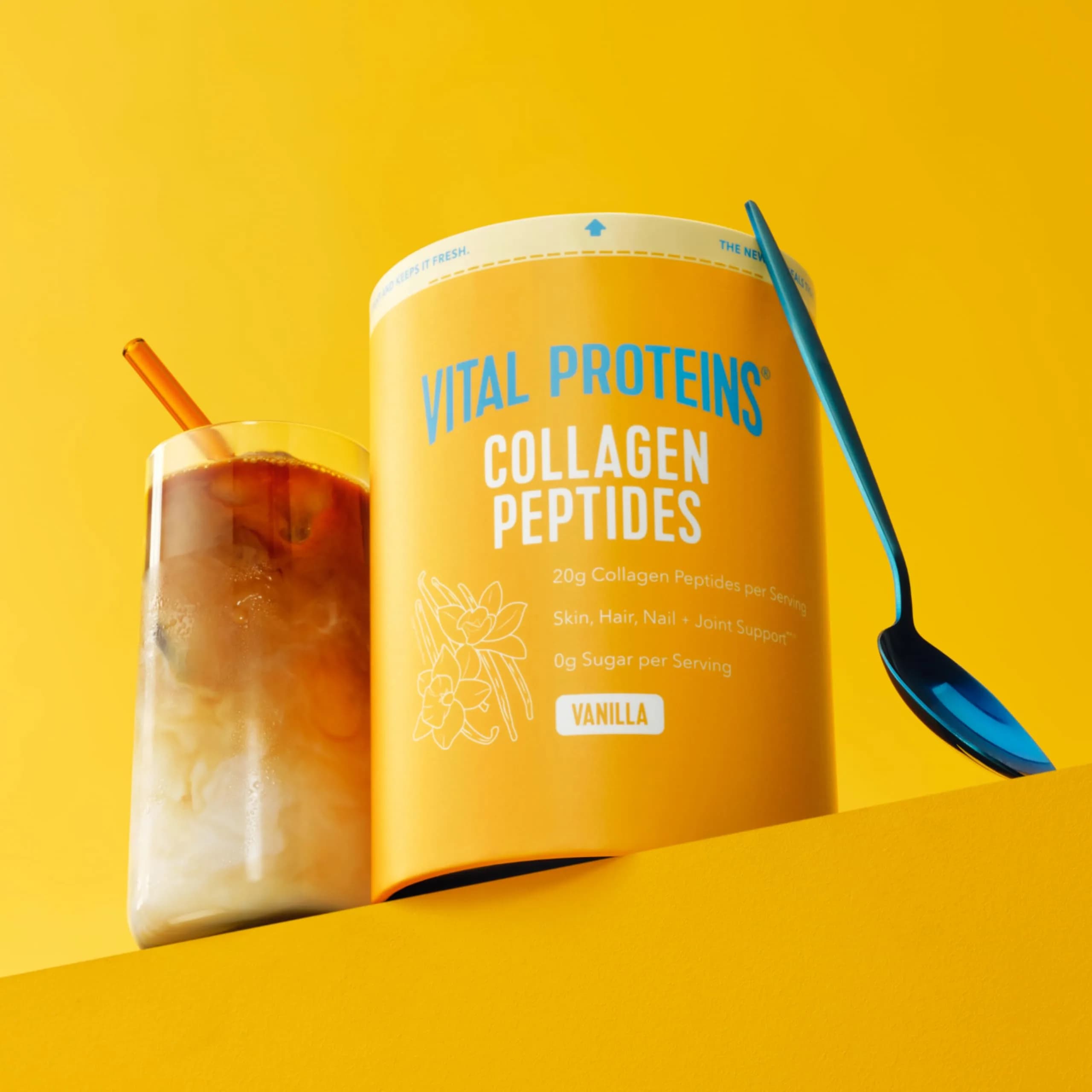 Vital Proteins Vanilla Collagen Peptides Powder for Hair, Skin, Nails & Joints (14 Servings) - view 2