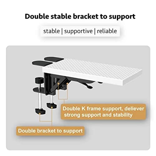 HONJIE Ergonomic Arm Support Bracket for Desks | 36cm x 15cm (14" x 6") thumbnail 4