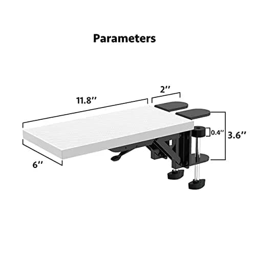 HONJIE Ergonomic Arm Support Bracket for Desks | 36cm x 15cm (14" x 6") thumbnail 5