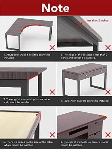 HONJIE Ergonomic Arm Support Bracket for Desks | 36cm x 15cm (14" x 6") thumbnail 7