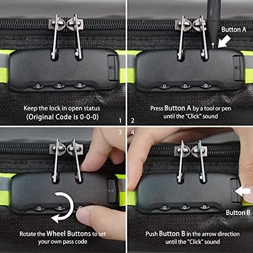 KOFAIR Fireproof Document Bag with Lock & Reflective Strip, 16 x 11 x 5 inch, 29 Compartments | Quick Grab & Go Emergency Organizer thumbnail 4
