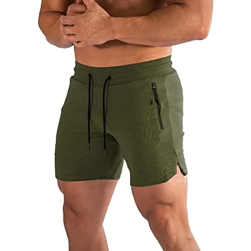 PIDOGYM Men's 5" Gym Shorts with Zipper Pockets | Breathable, Lightweight Active Shorts for Men thumbnail 1