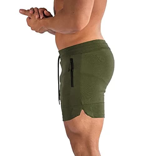 PIDOGYM Men's 5" Gym Shorts with Zipper Pockets | Breathable, Lightweight Active Shorts for Men thumbnail 3