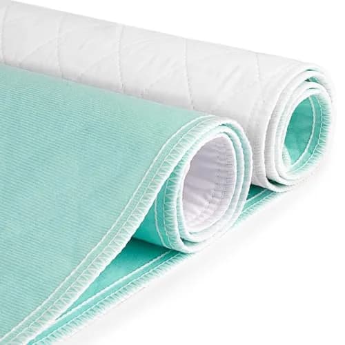 CoolShields Reusable Waterproof Bed Pad 87 x 132 cm (34 x 52 Inch) | OEKO-TEX Certified Incontinence Protector thumbnail 1