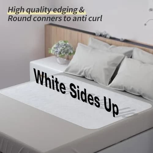 CoolShields Reusable Waterproof Bed Pad 87 x 132 cm (34 x 52 Inch) | OEKO-TEX Certified Incontinence Protector thumbnail 6