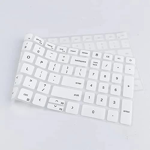 MUBUY-GOL Keyboard Cover for 15.6" Dell Laptops 39.6 cm (15.6") | White Silicone thumbnail 6