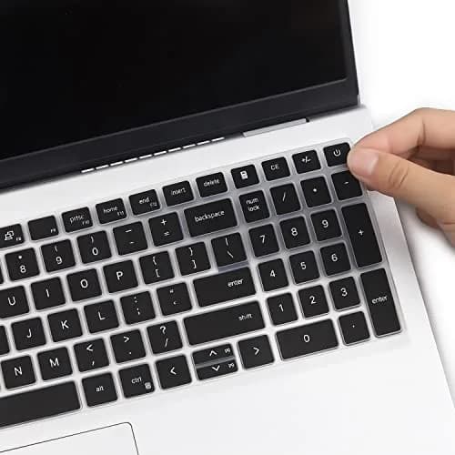 MUBUY-GOL Black Silicone Keyboard Cover for Dell Inspiron 15 3510 3511 3515 3525 3530 3535 5510 5515 5518 7510 15.6" | US Layout Spill-Proof Protector thumbnail 5