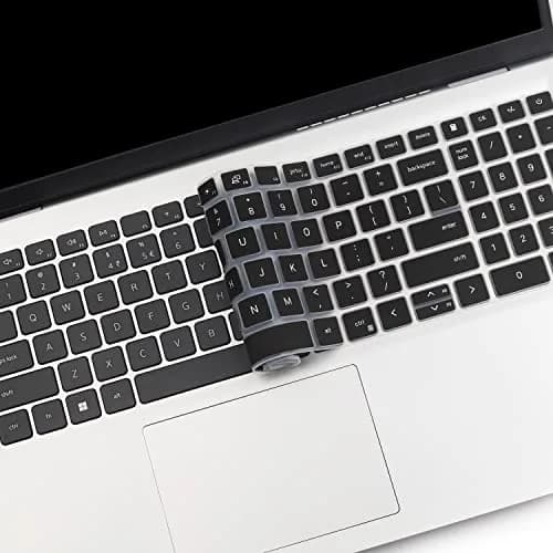 MUBUY-GOL Black Silicone Keyboard Cover for Dell Inspiron 15 3510 3511 3515 3525 3530 3535 5510 5515 5518 7510 15.6" | US Layout Spill-Proof Protector thumbnail 6