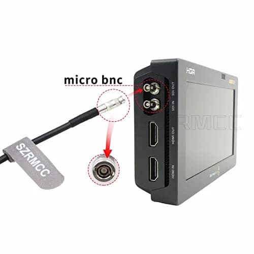 SZRMCC Micro BNC to BNC Female 12G HD SDI Coaxial Cable 3m (10ft) | High-Speed Video Transmission thumbnail 2
