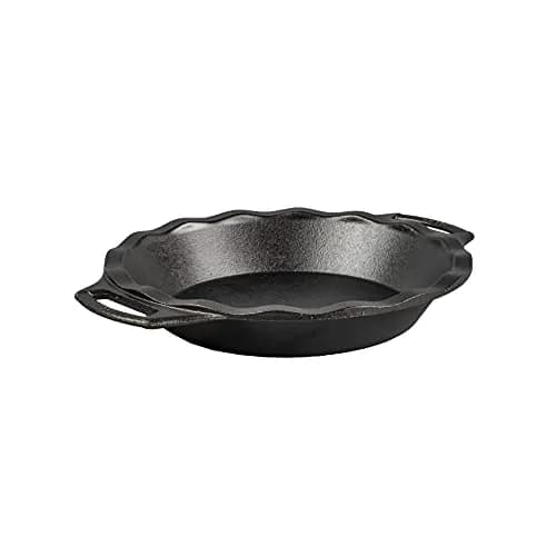 Lodge Pre-Seasoned Cast Iron Pie Pan with Dual Handles, 9 Inches (23 cm) | Heavy-Duty Baking for Homemade Pies & Desserts thumbnail 4