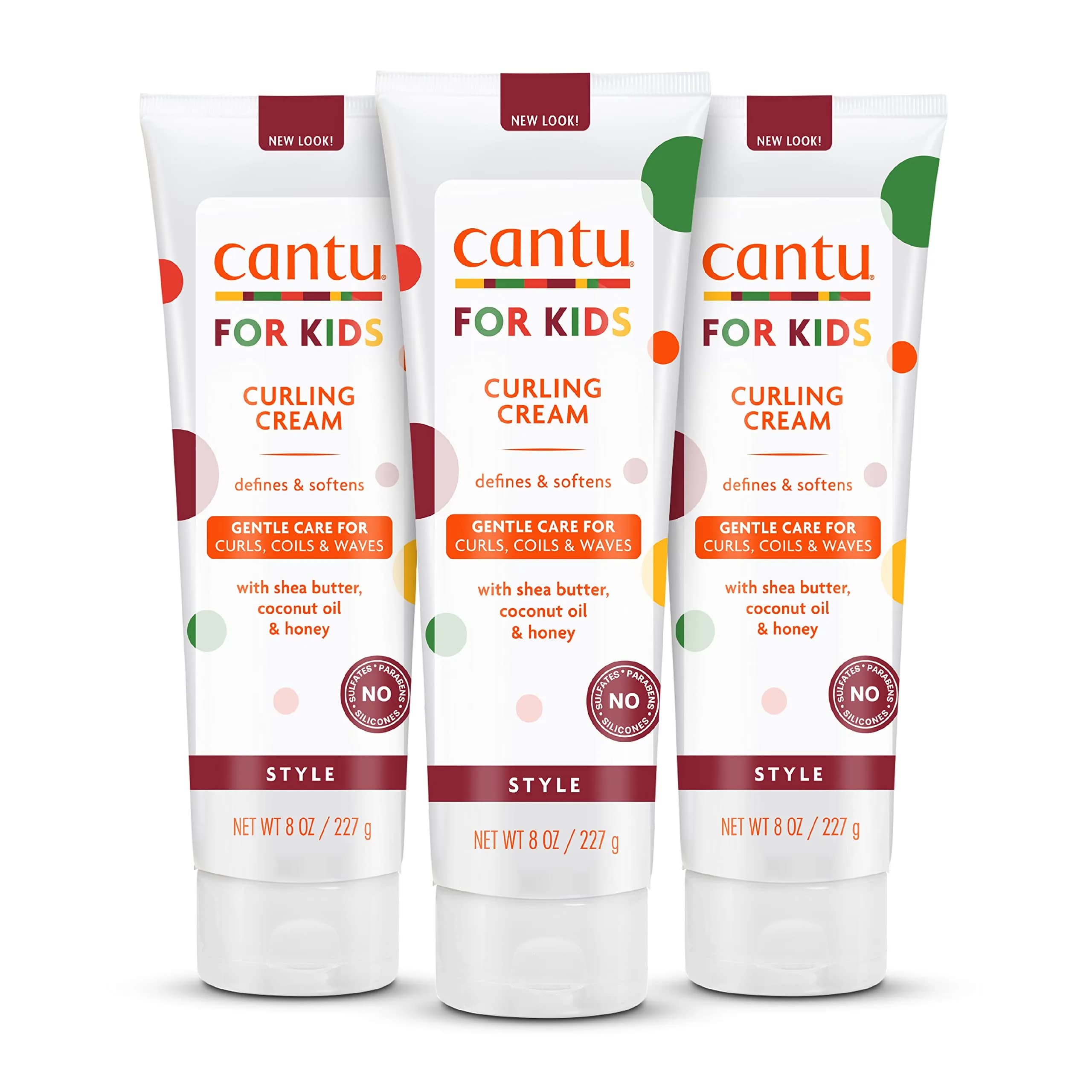 Cantu Care for Kids Shea Butter Curling Cream 24 oz (710ml) | Gentle Curl Definition for Textured Hair
