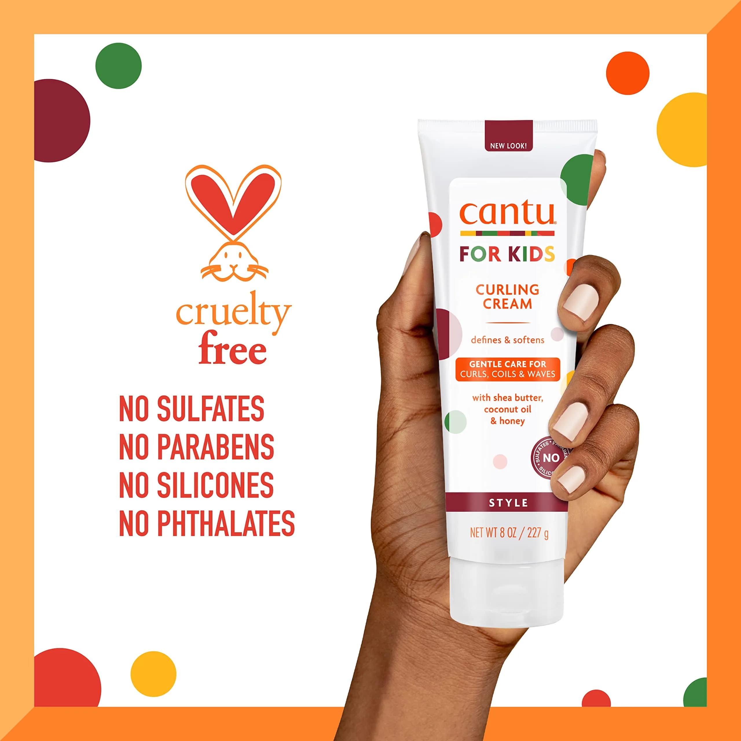 Cantu Care for Kids Shea Butter Curling Cream 24 oz (710ml) | Gentle Curl Definition for Textured Hair - view 5