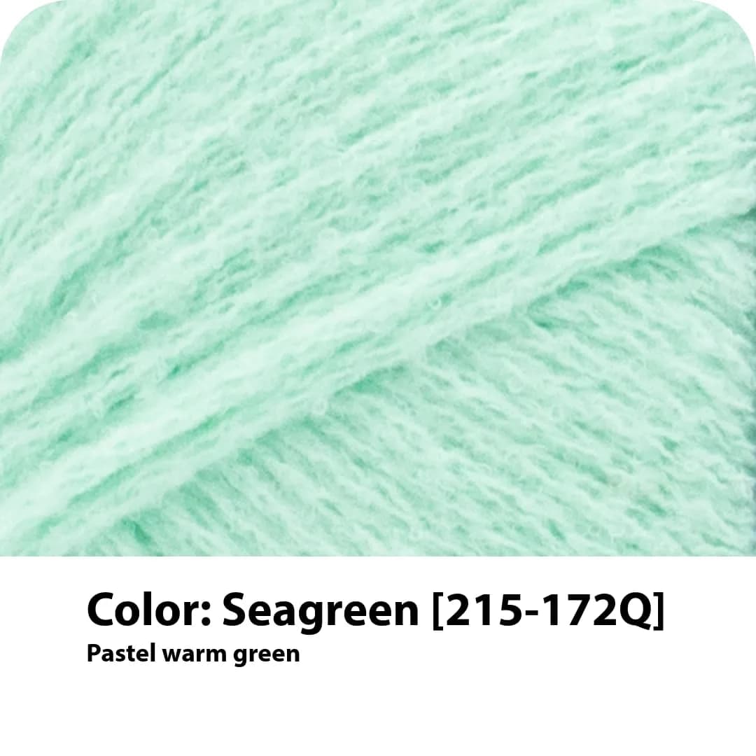 Lion Brand Yarn Feels Like Butta Seagreen Crochet & Knitting Yarn, 3 Pack, 100g Each | OEKO-TEX Certified Polyester - view 2