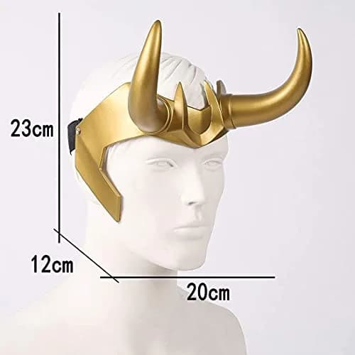 CAFELE Superhero Helmet Horns Cosplay | Thor Ragnarok Crown Mask for Halloween & Costume Parties thumbnail 2