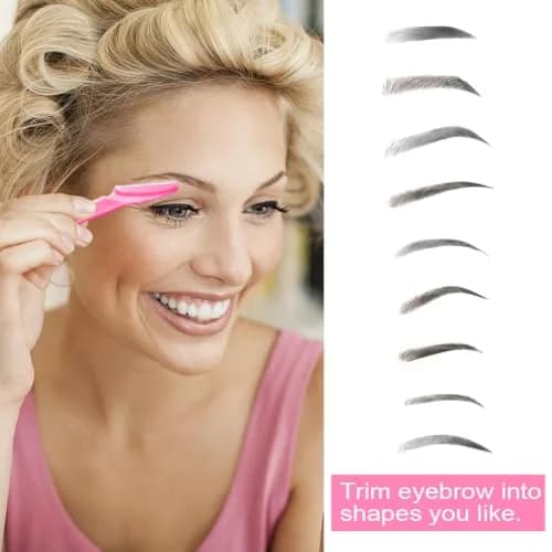 HFATMOS Eyebrow Razor, Face Razors for Women Men 12 Pack | Precise & Portable Facial Hair Removal Tool thumbnail 7
