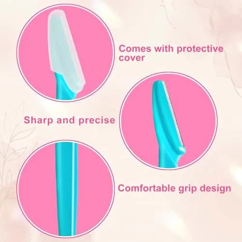 HFATMOS Eyebrow Razor, Face Razors for Women Men 12 Pack | Precise & Portable Facial Hair Removal Tool thumbnail 2
