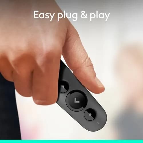 Logitech Wireless Presenter R500s with Laser Pointer & USB Receiver (12.4cm x 3.6cm x 2.5cm) thumbnail 3