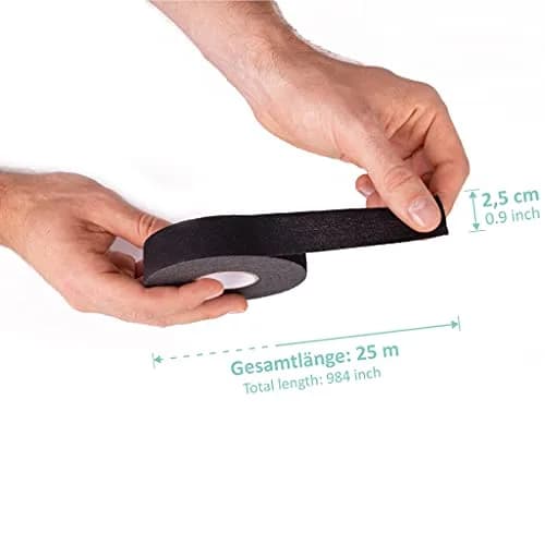 PULLUP & DIP Black Grip Tape 2500cm x 2.5cm | Durable, Non-Slip Poly-Cotton for Sports Equipment thumbnail 6