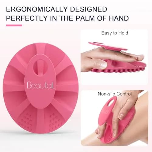 BEAUTAIL Silicone Body Scrubber Gentle Exfoliating Brush for Sensitive Skin | Hygienic & Durable thumbnail 5