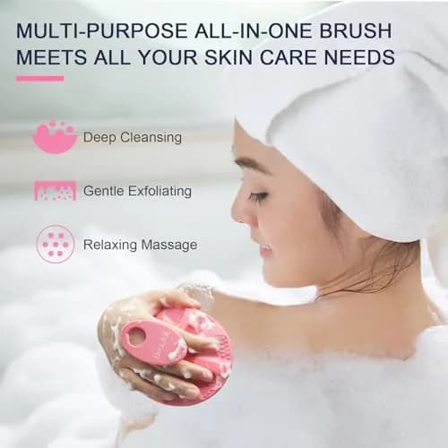 BEAUTAIL Silicone Body Scrubber Gentle Exfoliating Brush for Sensitive Skin | Hygienic & Durable thumbnail 8
