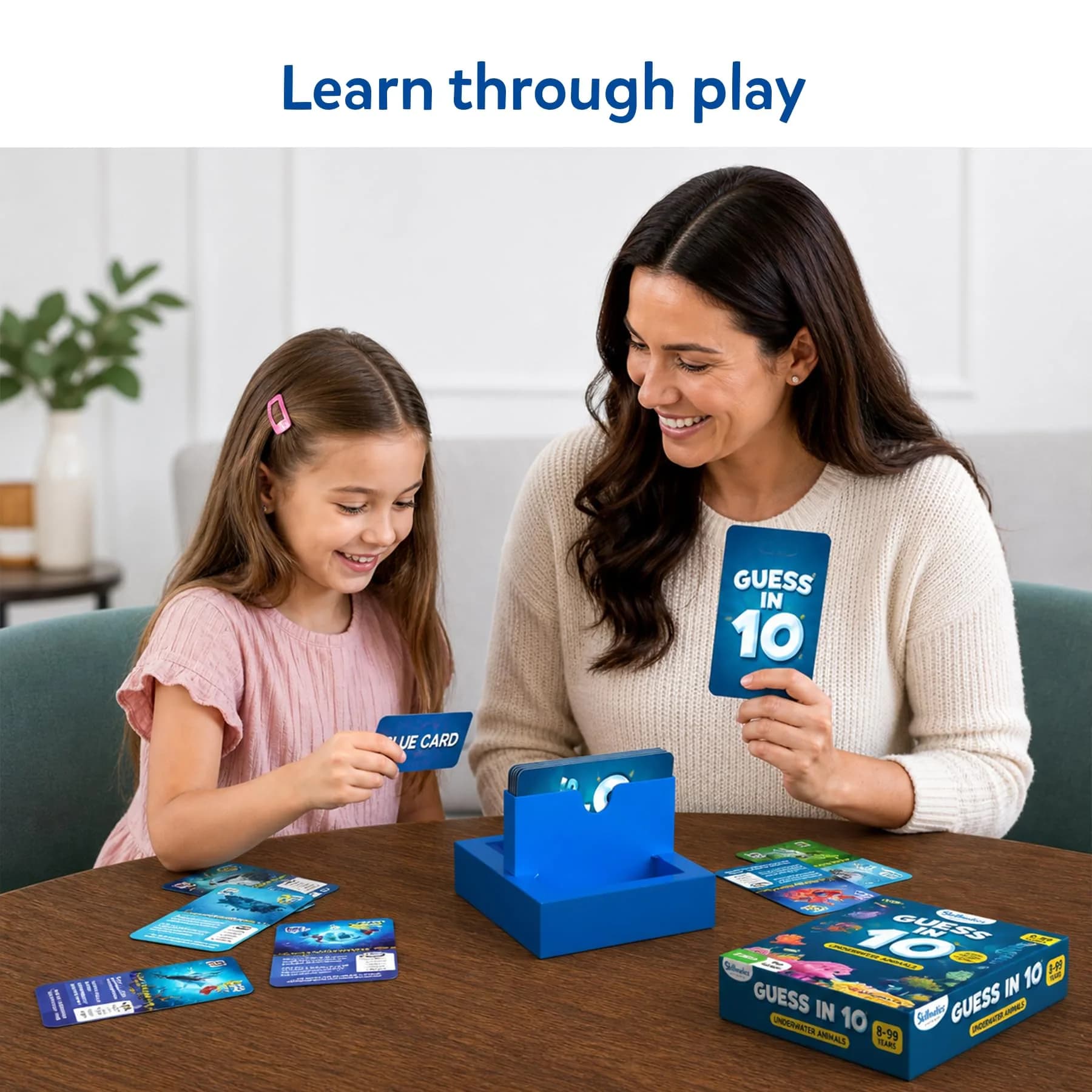 Skillmatics Guess in 10 Underwater Animals Card Game, Educational Travel Toy for Kids Ages 8+ | 50 Game Cards - view 4