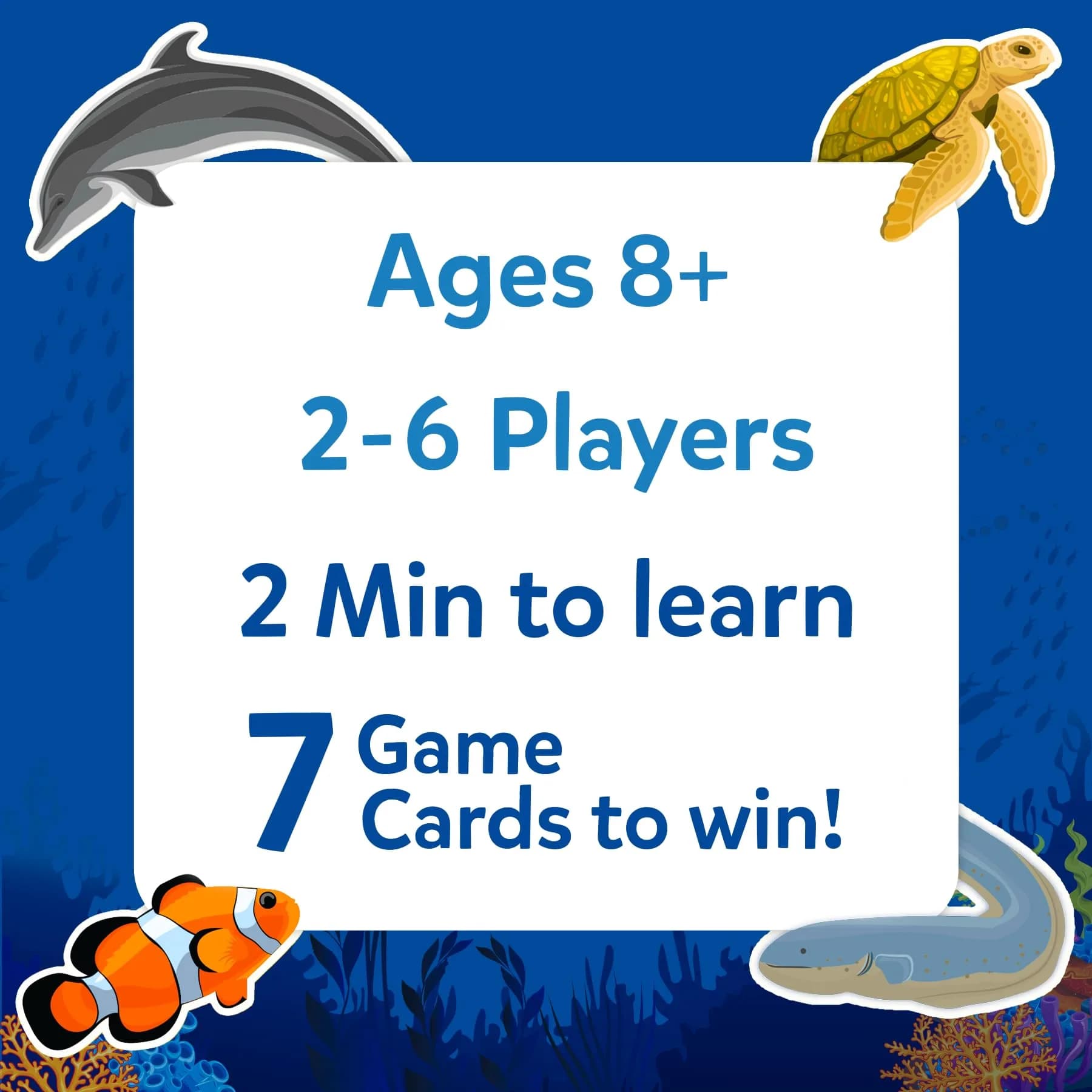 Skillmatics Guess in 10 Underwater Animals Card Game, Educational Travel Toy for Kids Ages 8+ | 50 Game Cards - view 6