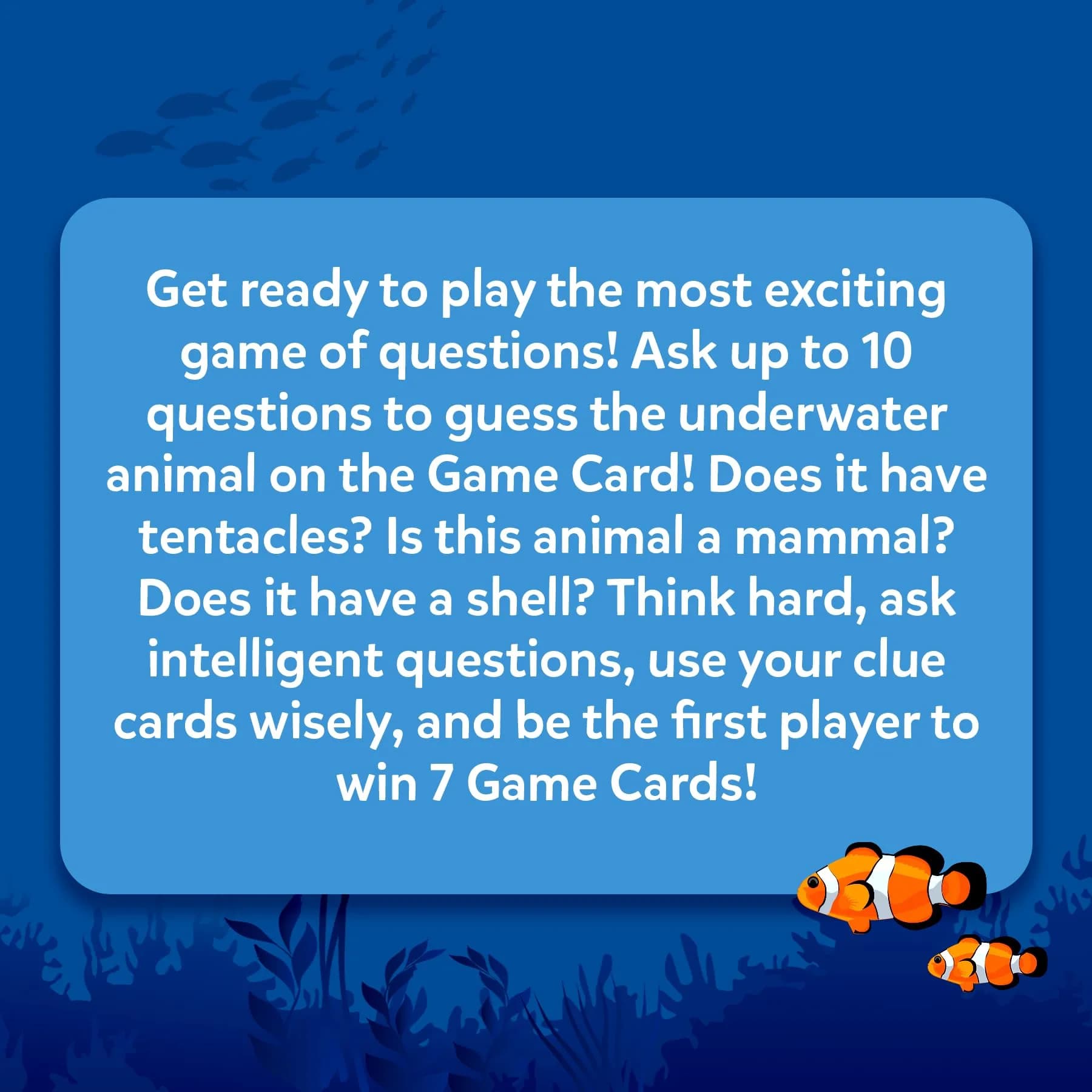 Skillmatics Guess in 10 Underwater Animals Card Game, Educational Travel Toy for Kids Ages 8+ | 50 Game Cards - view 7