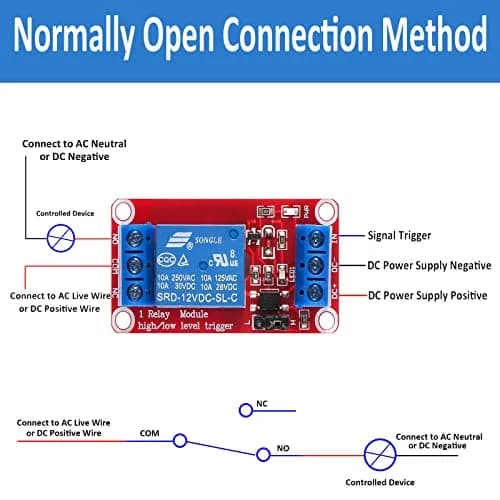 AEDIKO 12V 10pcs Relay Module with Optocoupler Isolation, 10A Max Load | Industrial Control Switching thumbnail 6