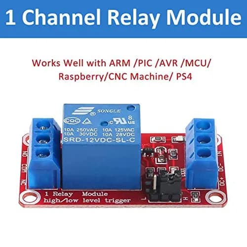 AEDIKO 12V 10pcs Relay Module with Optocoupler Isolation, 10A Max Load | Industrial Control Switching thumbnail 2