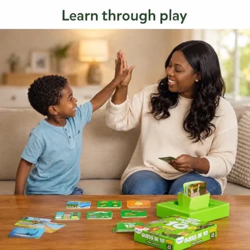 Skillmatics Guess in 10 Junior Animal Kingdom Card Game | Educational Trivia for Kids Ages 3-6 thumbnail 5