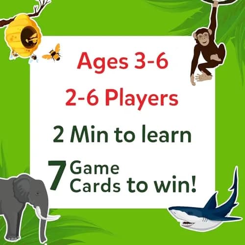 Skillmatics Guess in 10 Junior Animal Kingdom Card Game | Educational Trivia for Kids Ages 3-6 thumbnail 6